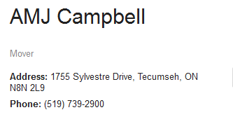 AMJ Campbell – Location