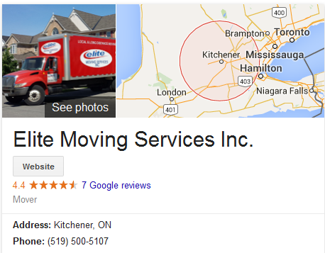 Elite Moving Services – Location