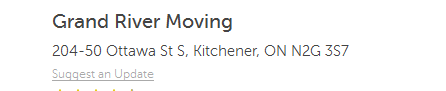 Grand River Moving - Location