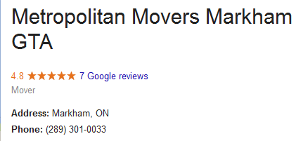 Metropolitan Movers – Location