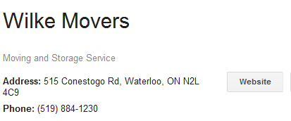 Wilke Movers – Location