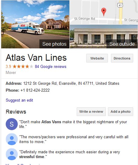 Atlas Van Lines - Location