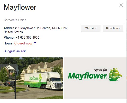 Mayflower Transit – Parent Company Location