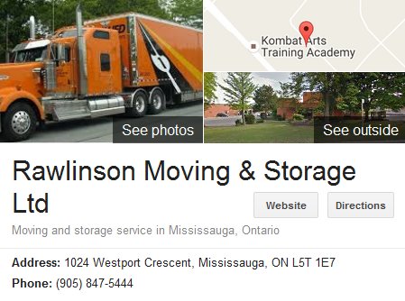 Rawlinson Moving and Storage – Location