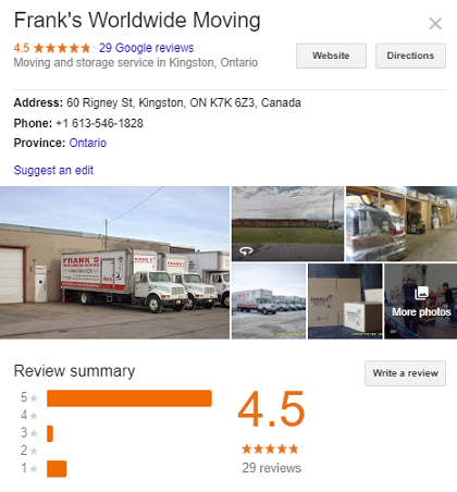 Frank's Worldwide Moving