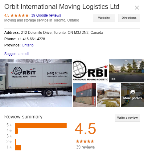 Orbit International Moving Logistics