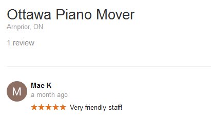 Ottawa Piano Mover – Moving review