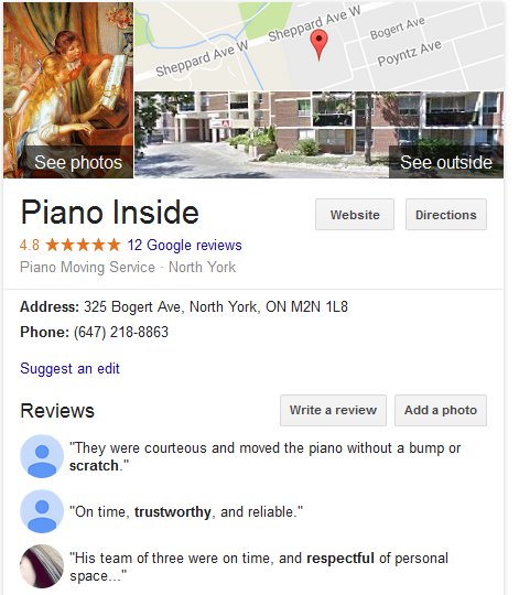 Piano Inside – Location and reviews