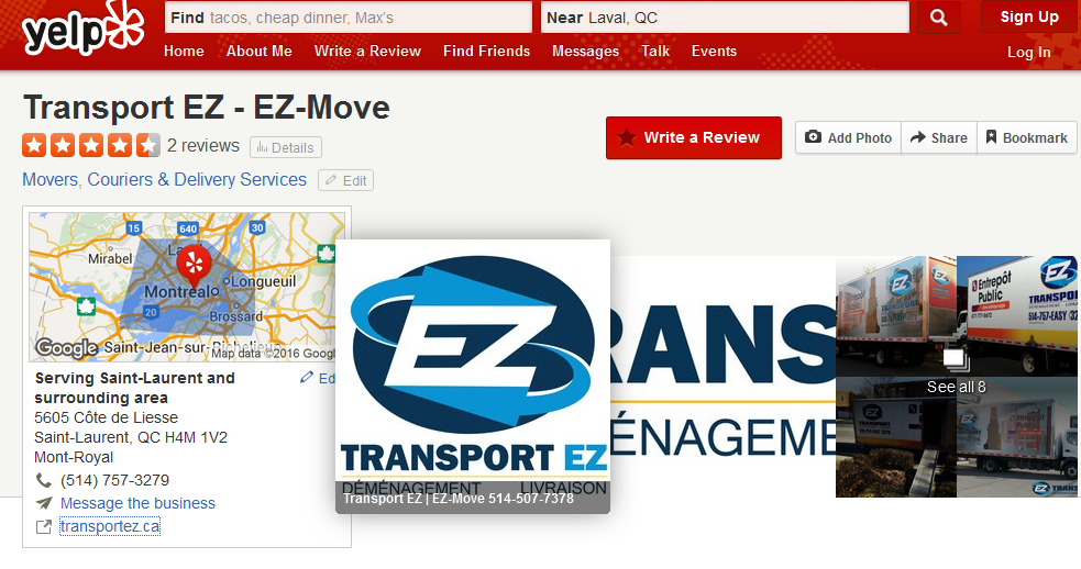 Transport EZ - Location