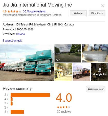 Jia Jia International Moving