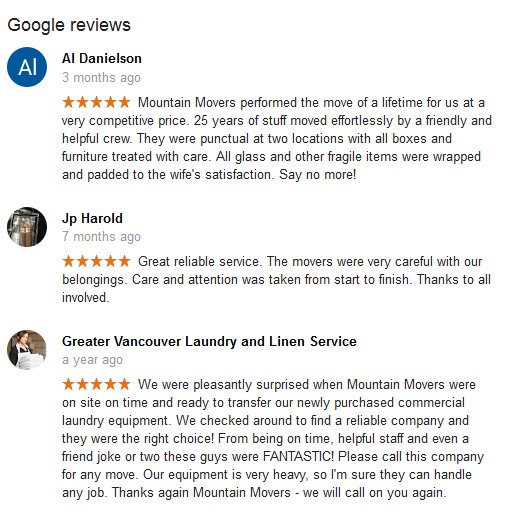 Mountain Movers – Moving reviews
