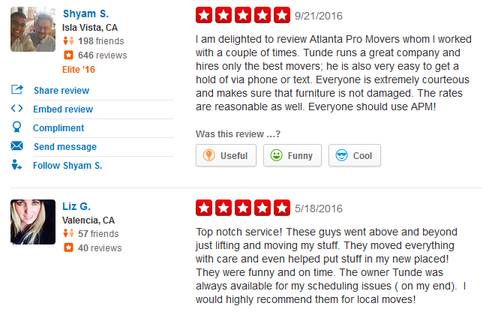 Atlanta Pro Movers – Moving reviews
