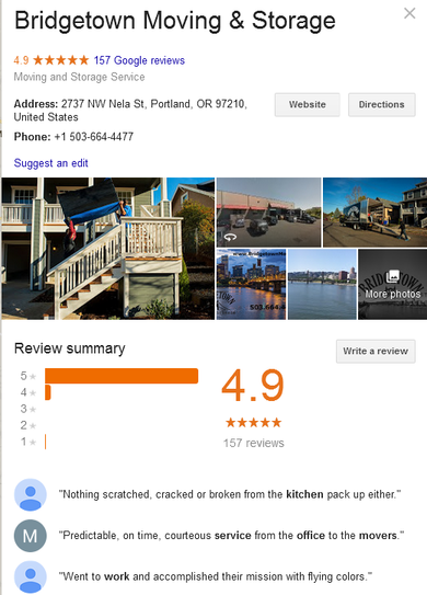 Bridgetown Moving – Location and reviews
