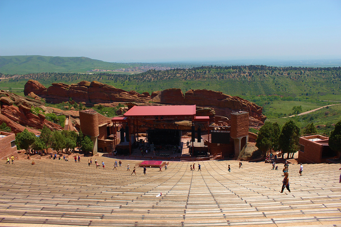 Denver’s Red Rocks Park Amphitheater – a perfect venue for enjoying the majestic view 