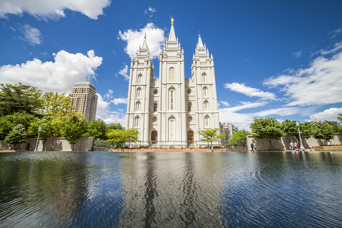 Stunning Mormon architecture in the city – Church of Jesus Christ of Latter Day Saints headquarters
