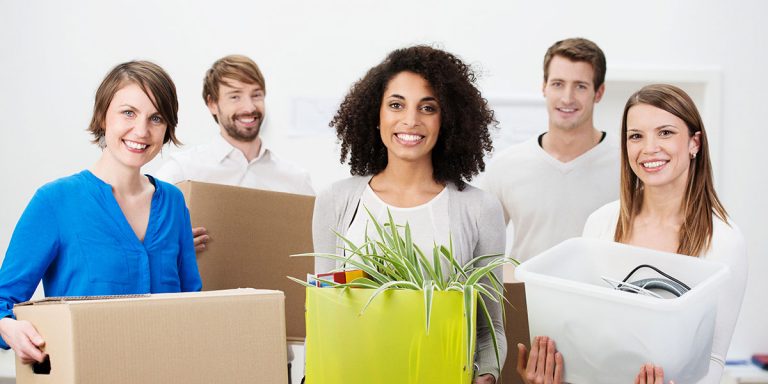 Communicate with your employees and prepare well for a commercial or office move.